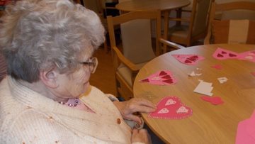 Durham care home Residents prepare for Valentine’s Day
